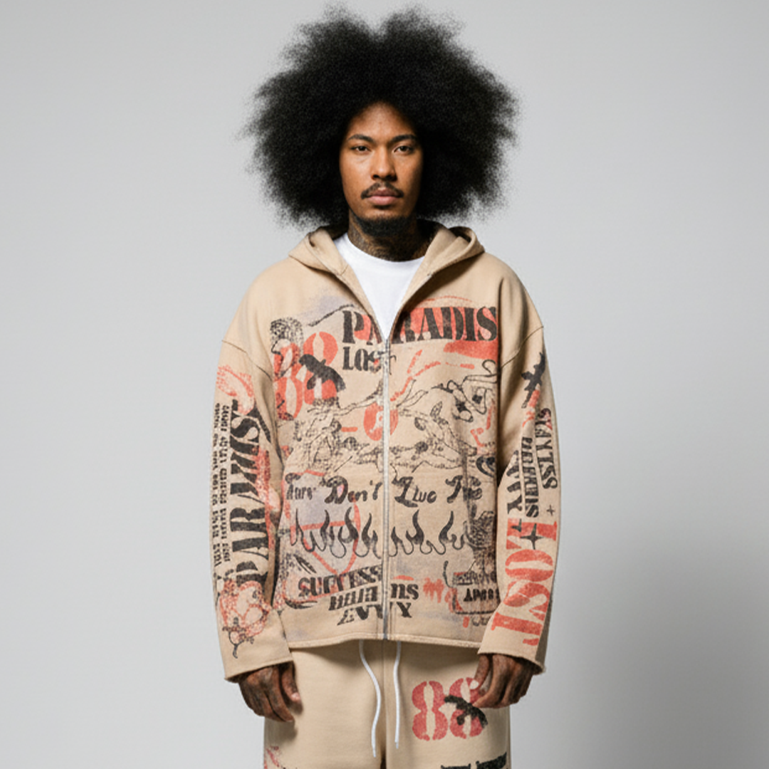 Paradise Lost Scars Of Success Men's Hoodie - Beige