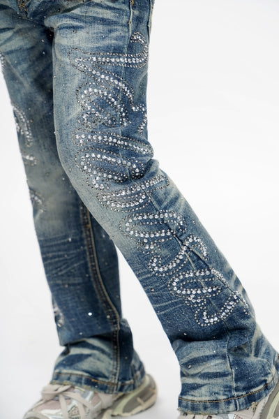 Valabasas Lattice Jeans Blue Denim