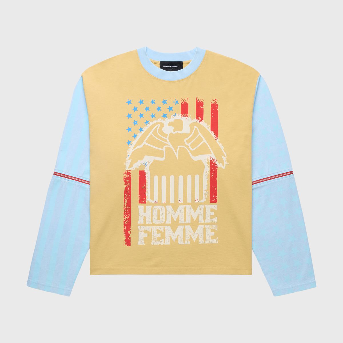 Homme+Femme Eagle Shirt - Zip Detail