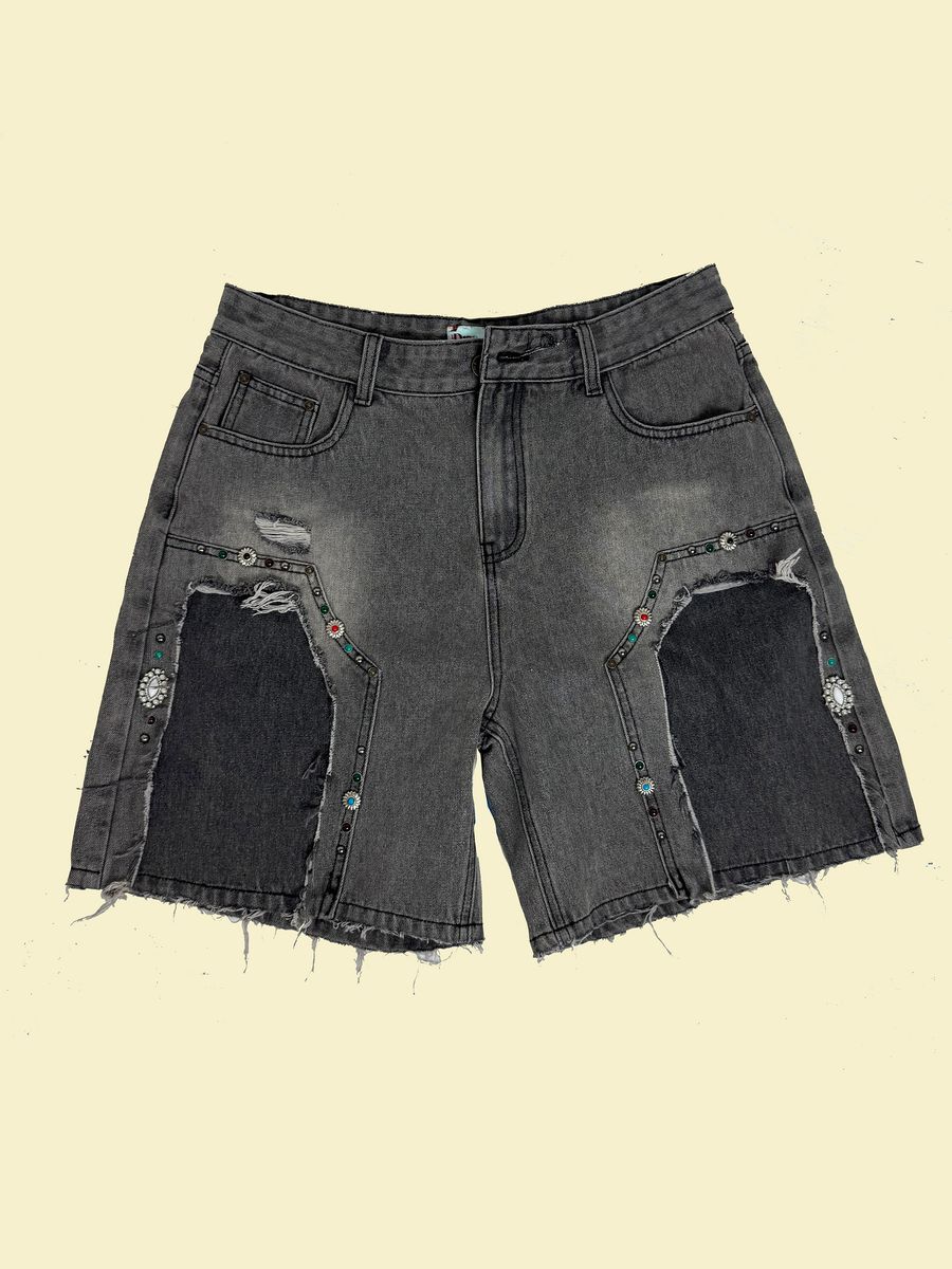 Dry Rot Cowboy Jewlz Kids Shorts - Gray