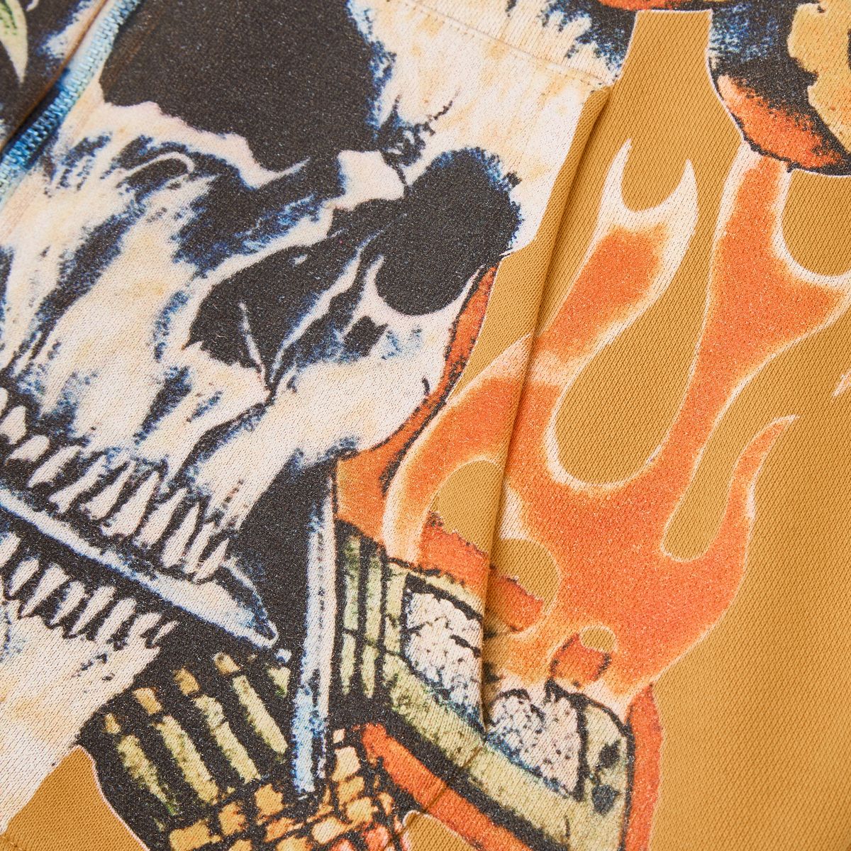 Campus Peacekeeper Zip Up Hoodie - Mustard