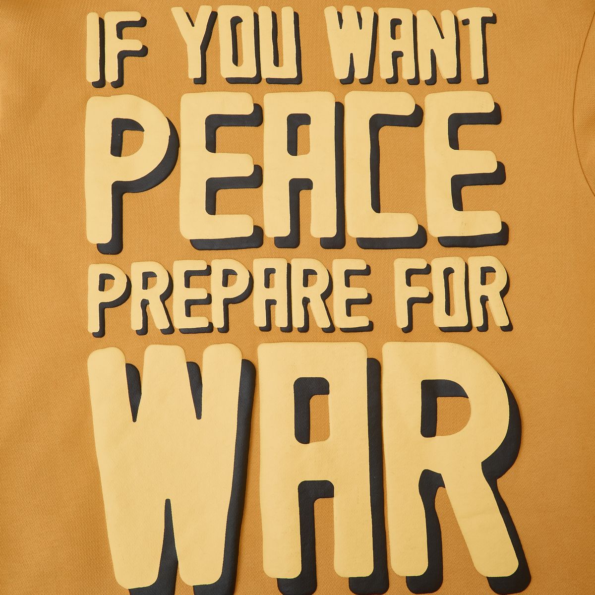 Campus Peacekeeper Zip Up Hoodie - Mustard