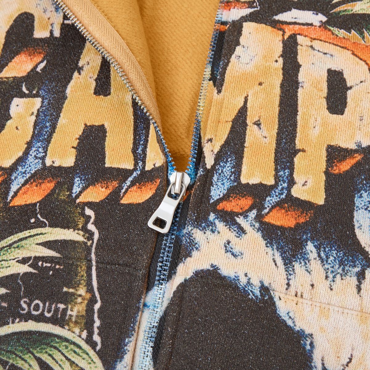 Campus Peacekeeper Zip Up Hoodie - Mustard