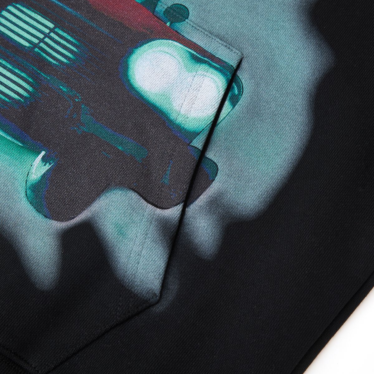 Campus Rearview Horror Hoodie - Black