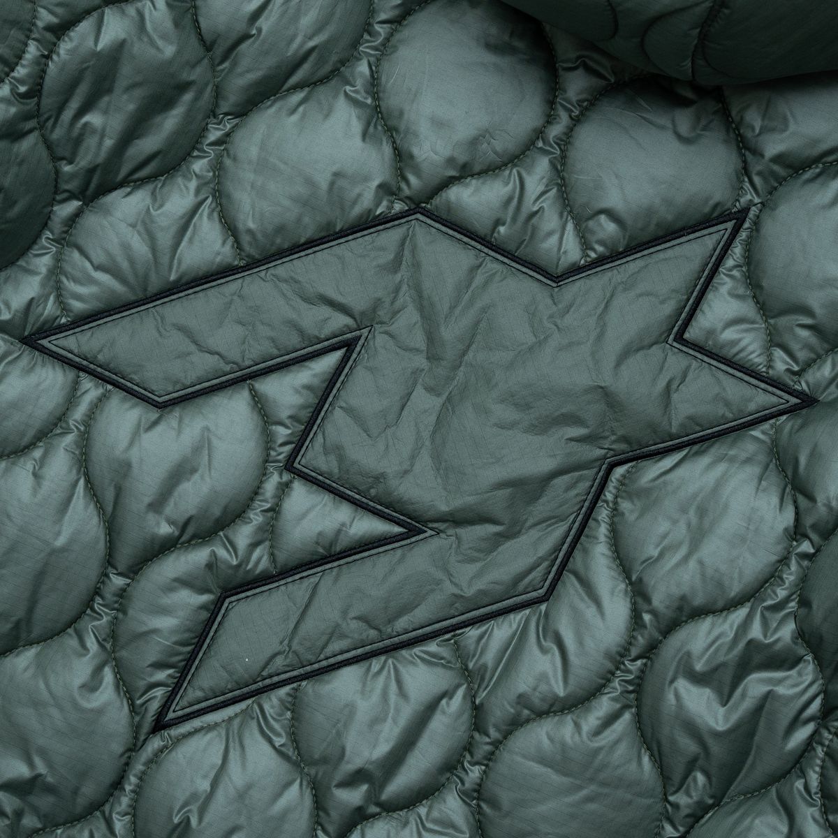 Free Refills Nylon Quilted Zip Jacket - Green