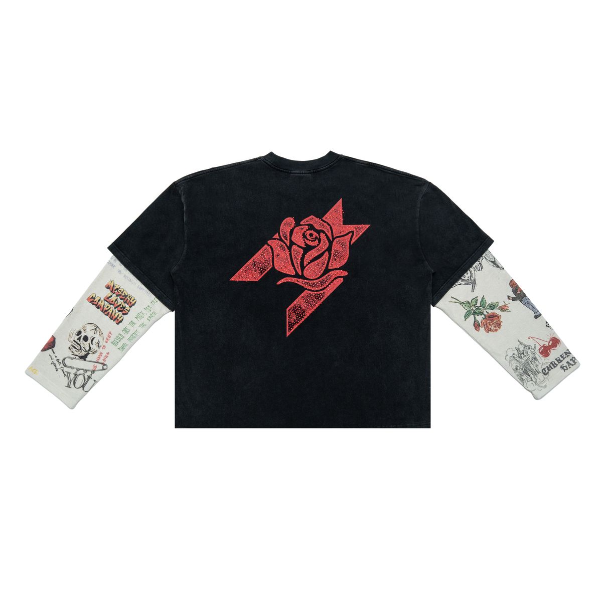 Free Refills Graffiti Thermal L/S Tee Men's - Black