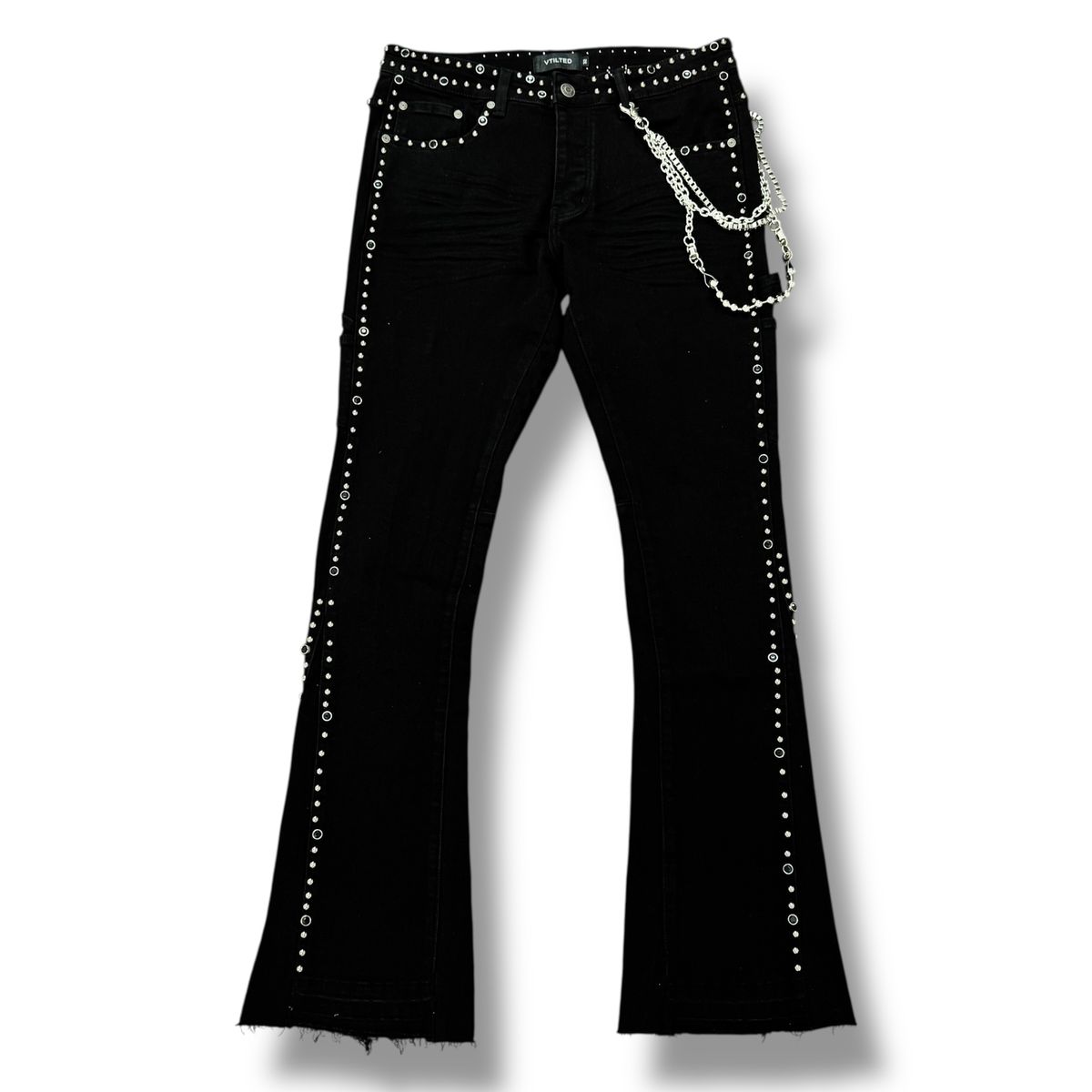 Vtilited Jeans Men's Black Denim Pants