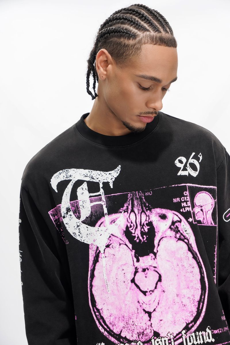 Trnchs X-Ray Sweatshirt - Oversized Fit Blue