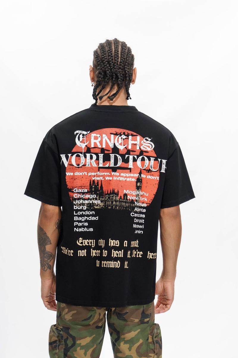Trnchs War-Tour-Black-Tee T-Shirt - Black