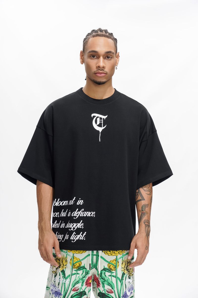 Trnchs Floral Tee - Oversized