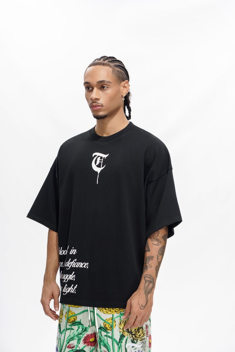 Trnchs Floral Tee - Oversized