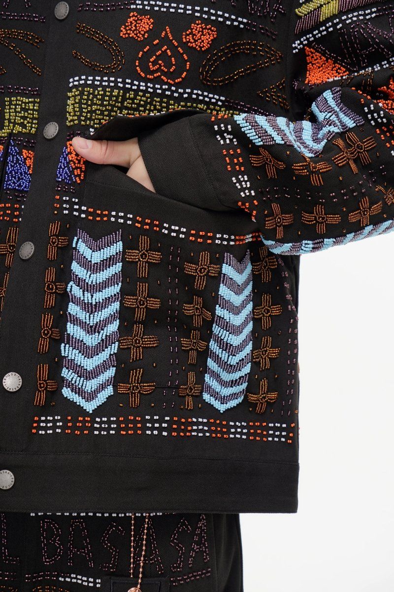 Valabasas Time Hand Beaded Jacket - Patterned