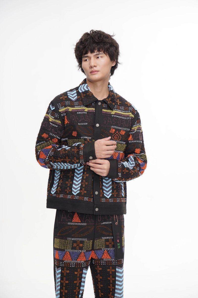 Valabasas Time Hand Beaded Jacket - Patterned
