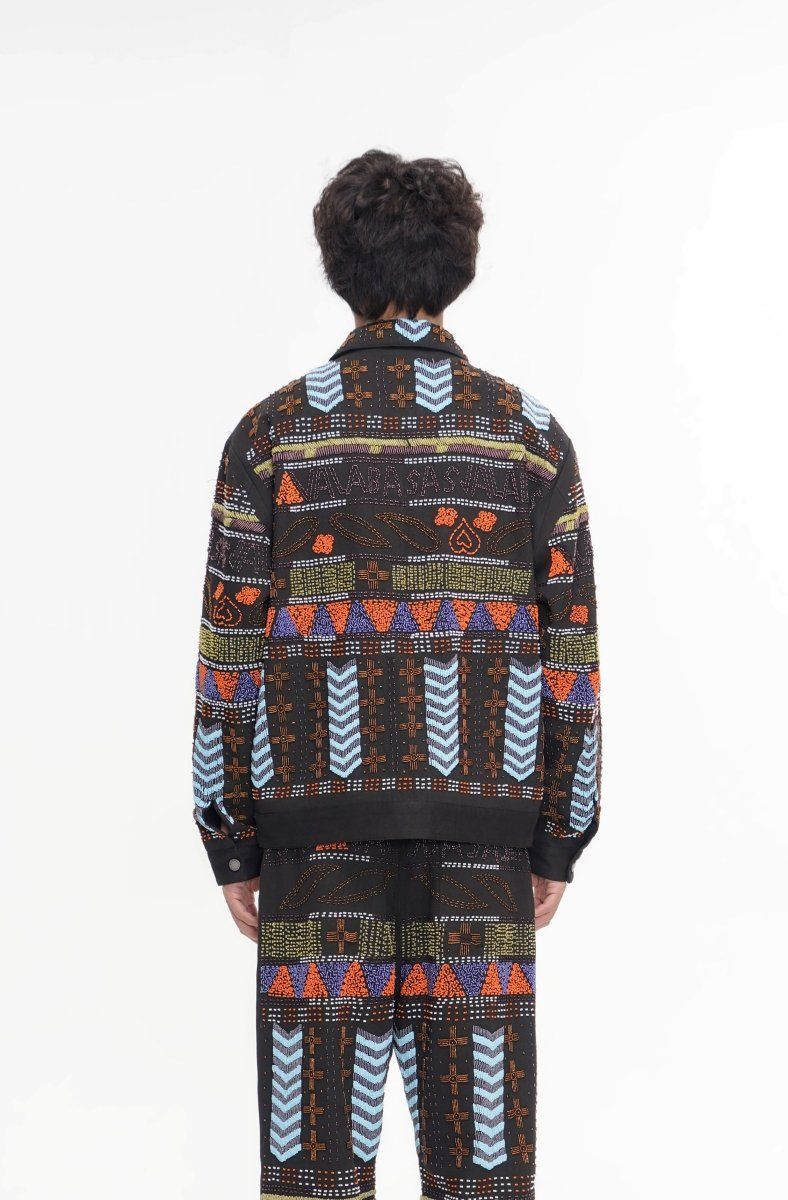 Valabasas Time Hand Beaded Jacket - Patterned
