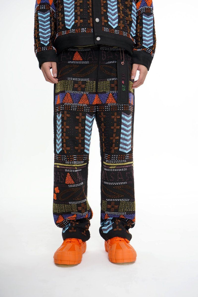 Valabasas Dedication Black Hand Pant - Patterned