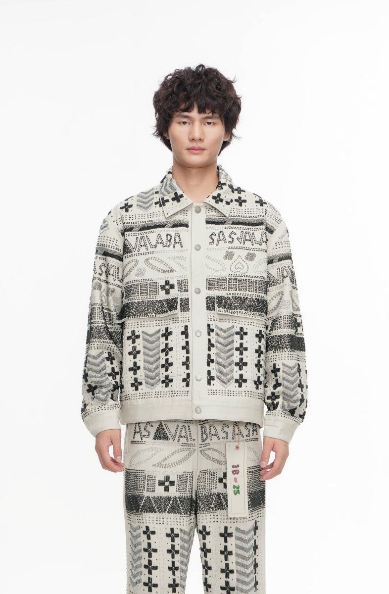 Valabasas Time Hand Beaded Jacket - Patterned