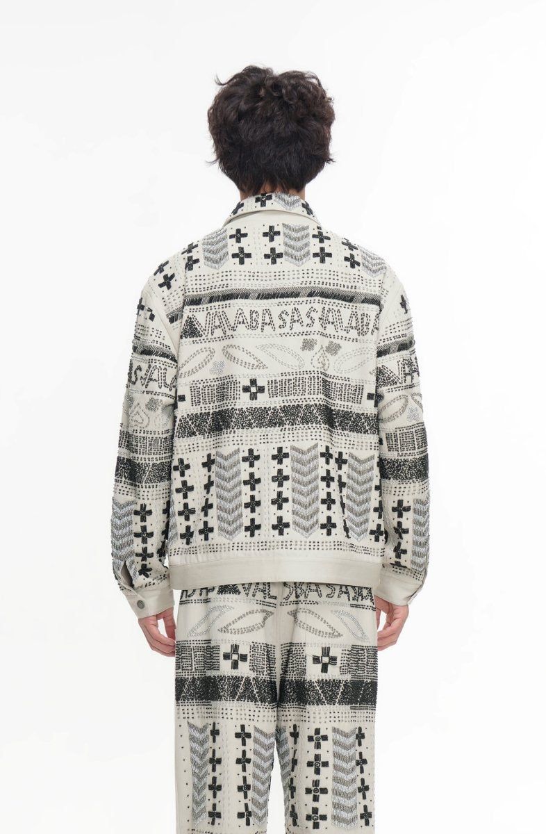 Valabasas Time Hand Beaded Jacket - Patterned