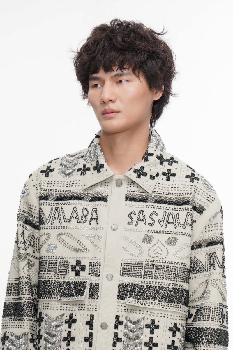 Valabasas Time Hand Beaded Jacket - Patterned