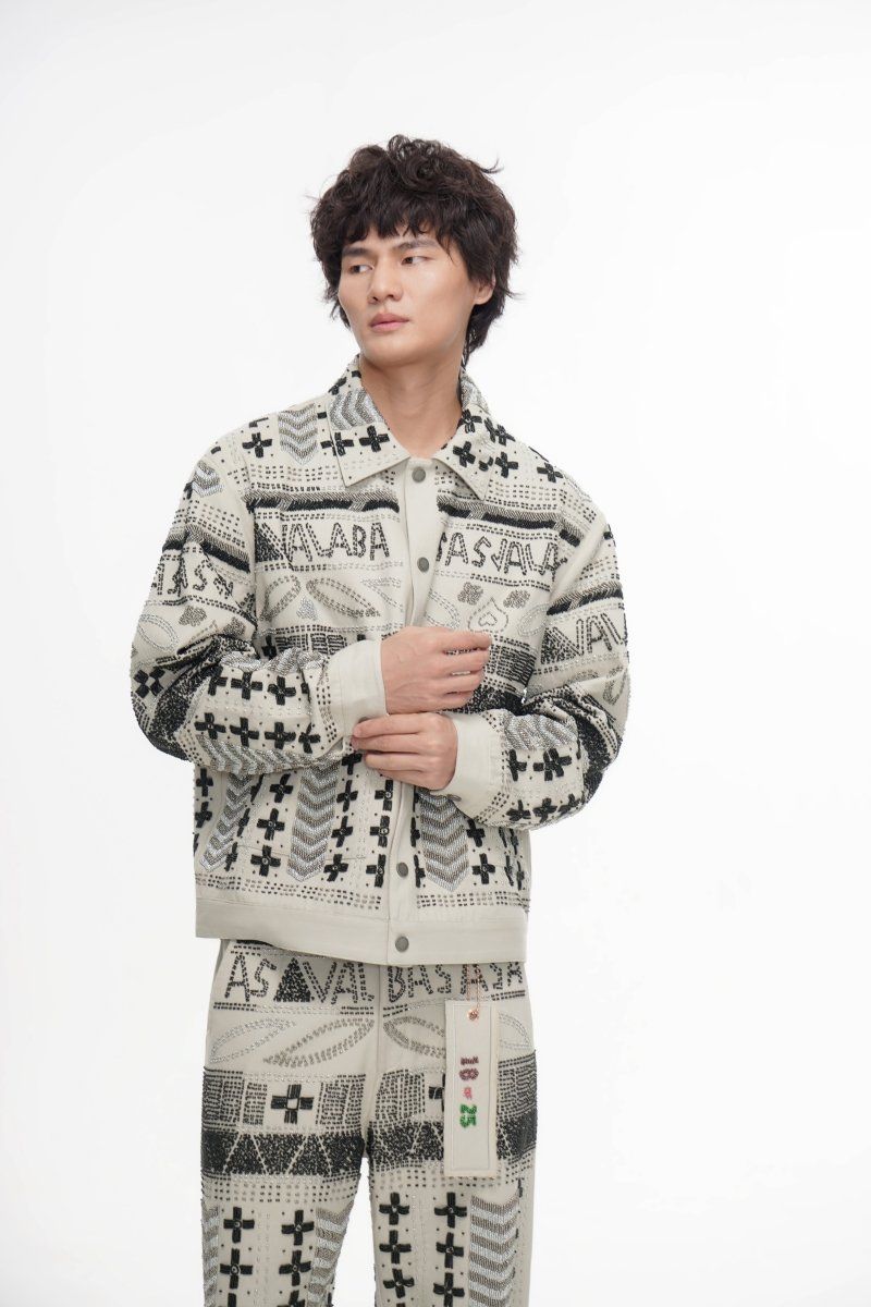 Valabasas Time Hand Beaded Jacket - Patterned