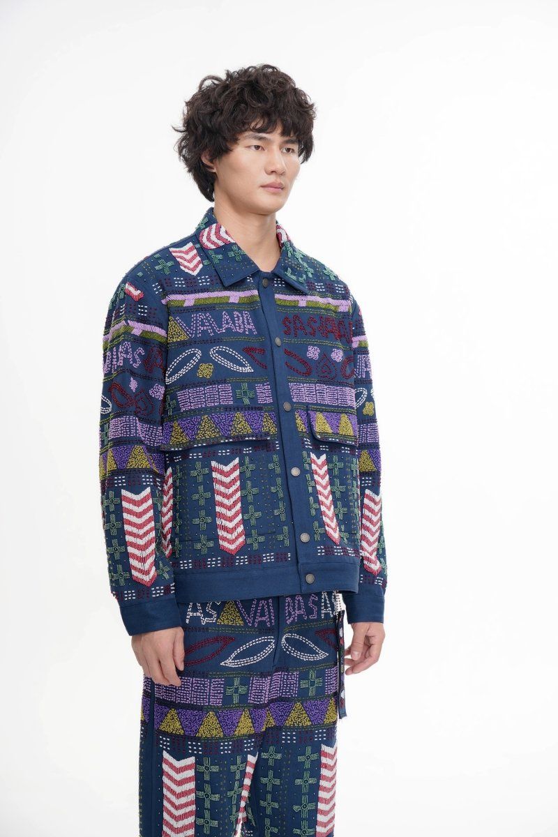 Valabasas Time Hand Beaded Jacket - Patterned