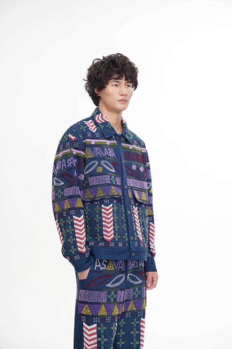 Valabasas Time Hand Beaded Jacket - Patterned