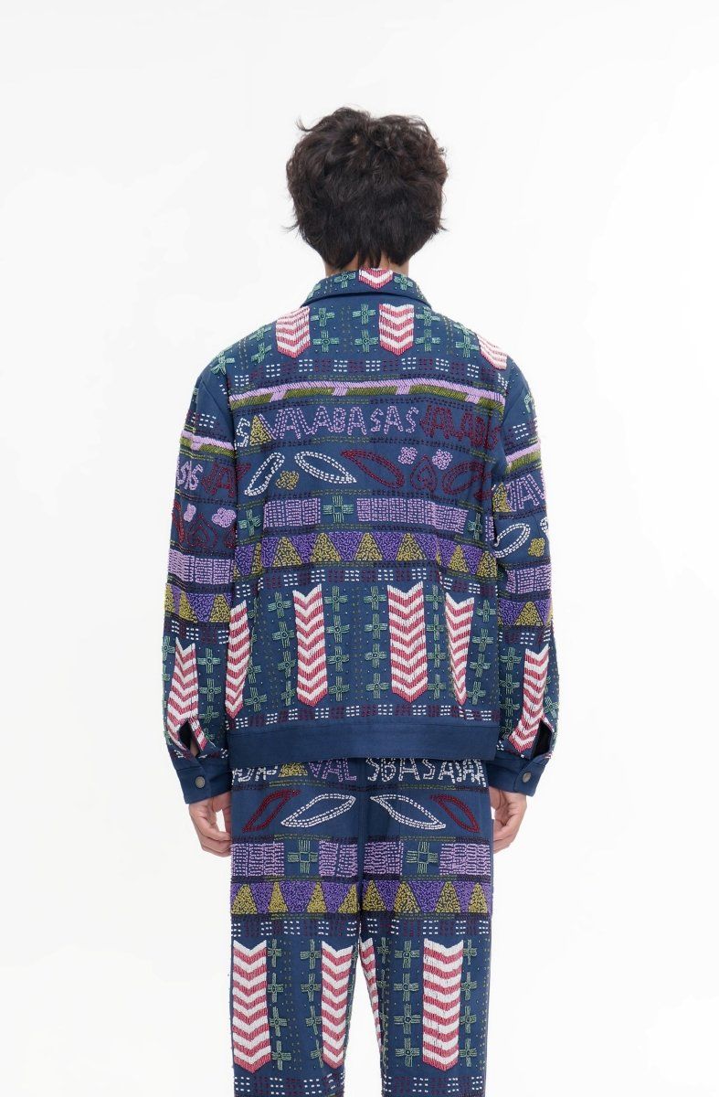 Valabasas Time Hand Beaded Jacket - Patterned