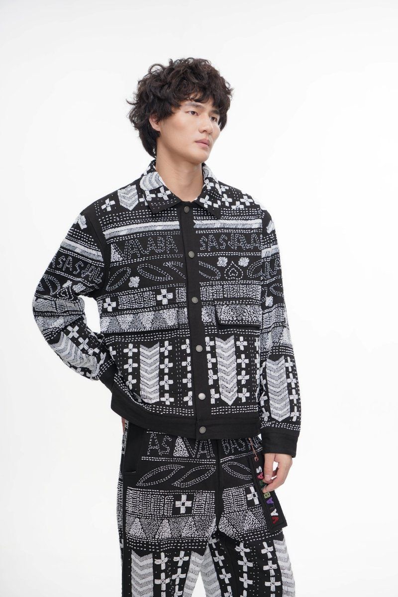 Valabasas Time Hand Beaded Jacket - Patterned