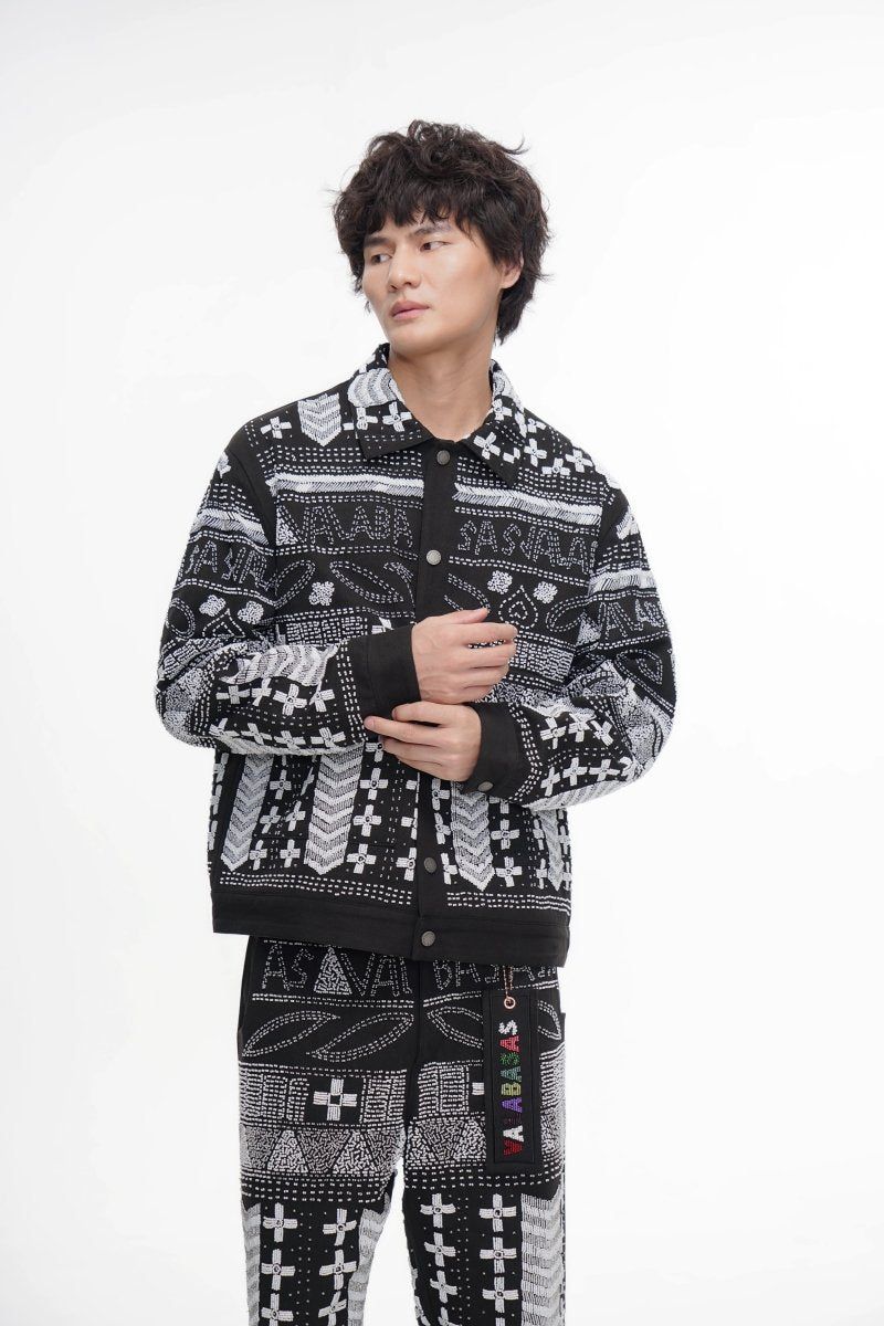 Valabasas Time Hand Beaded Jacket - Patterned