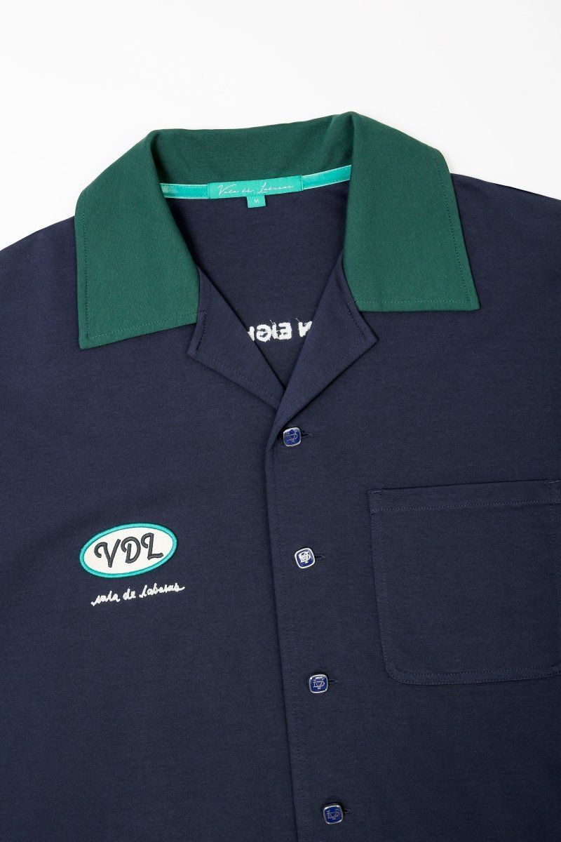 Vala De Labasas Scuro Button Down Men's Shirt - Embroidered Logo