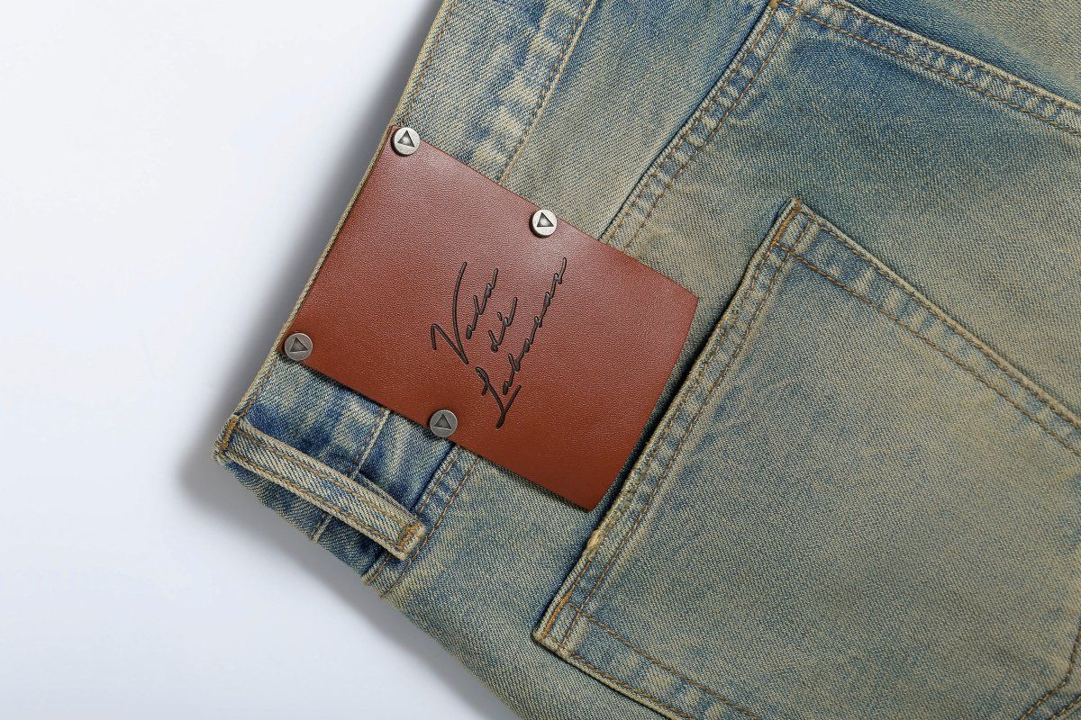 Vala De Labasas Trame Selvedge Baggy Jean - Distressed