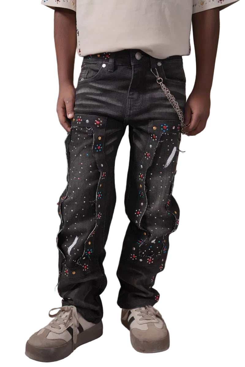 ELITE PREMIUM Mardi Gras Jeans Kids Denim