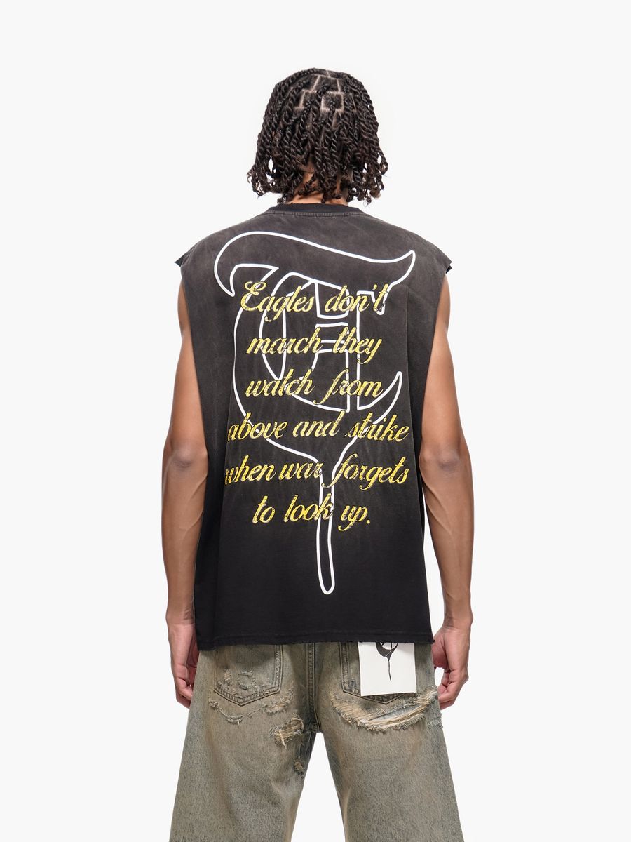 Trnchs Fight Tank Top - Graphic Black