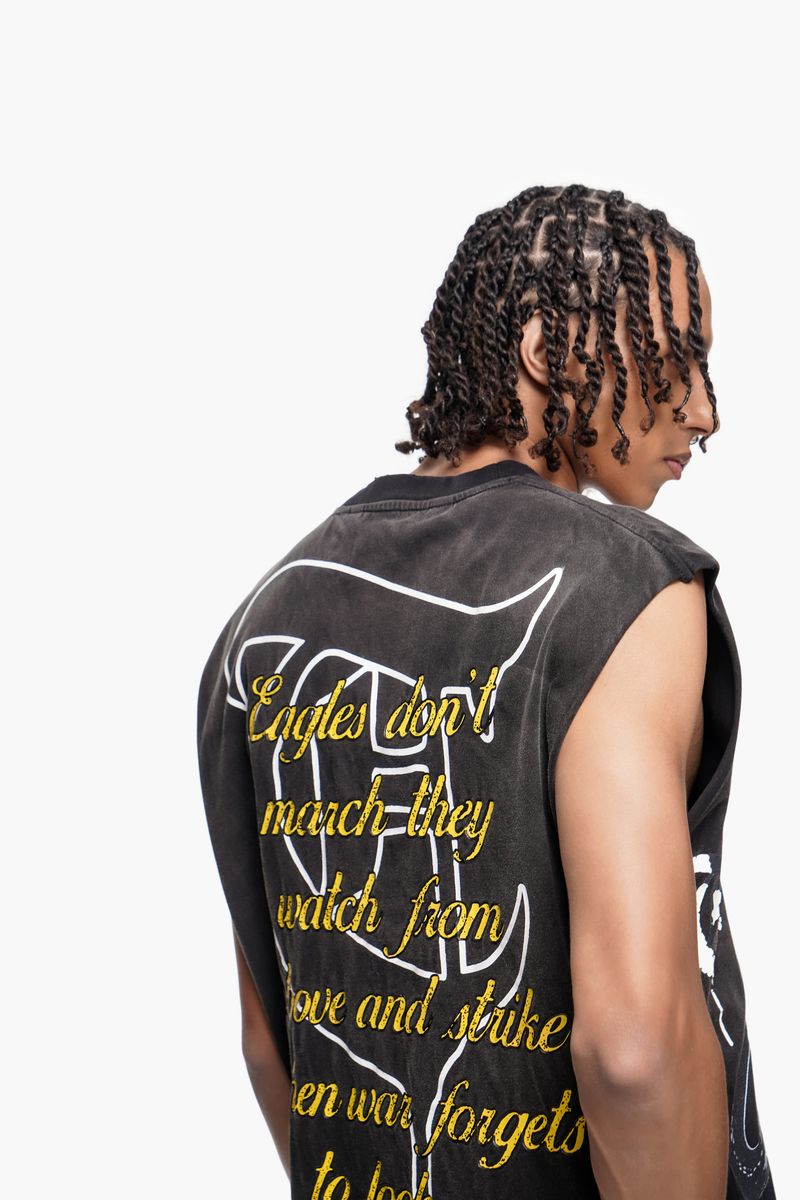 Trnchs Fight Tank Top - Graphic Black