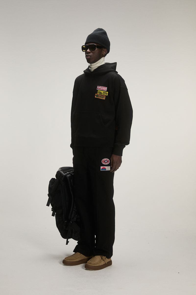 Criminal Damage Honk Hoodie - Chenille Patches Black