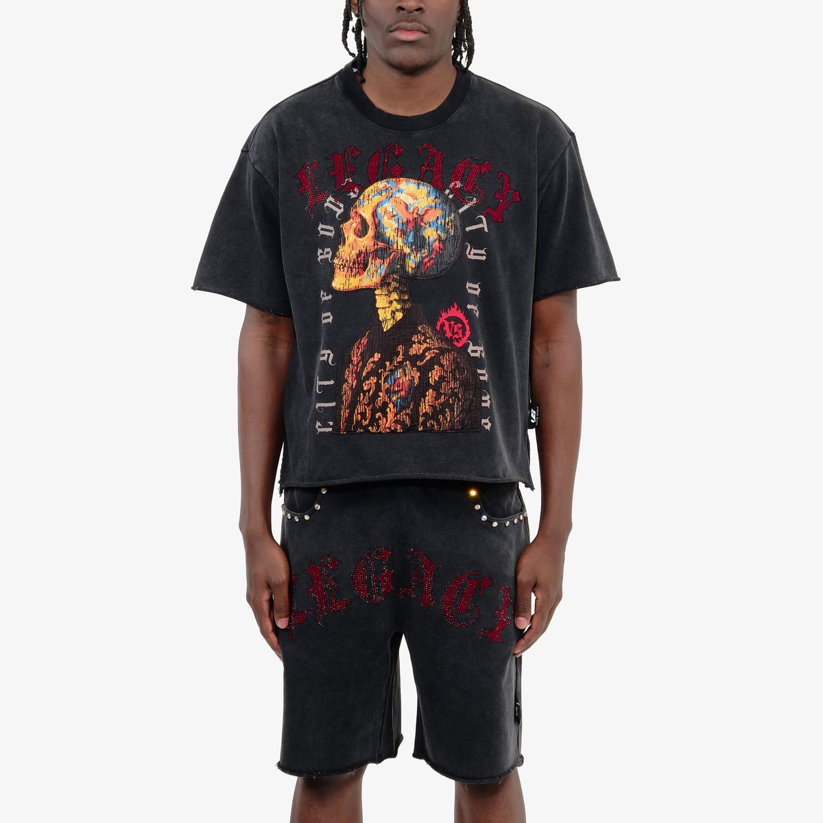 Copper Rivet Skull T-Shirt - Boxy Fit
