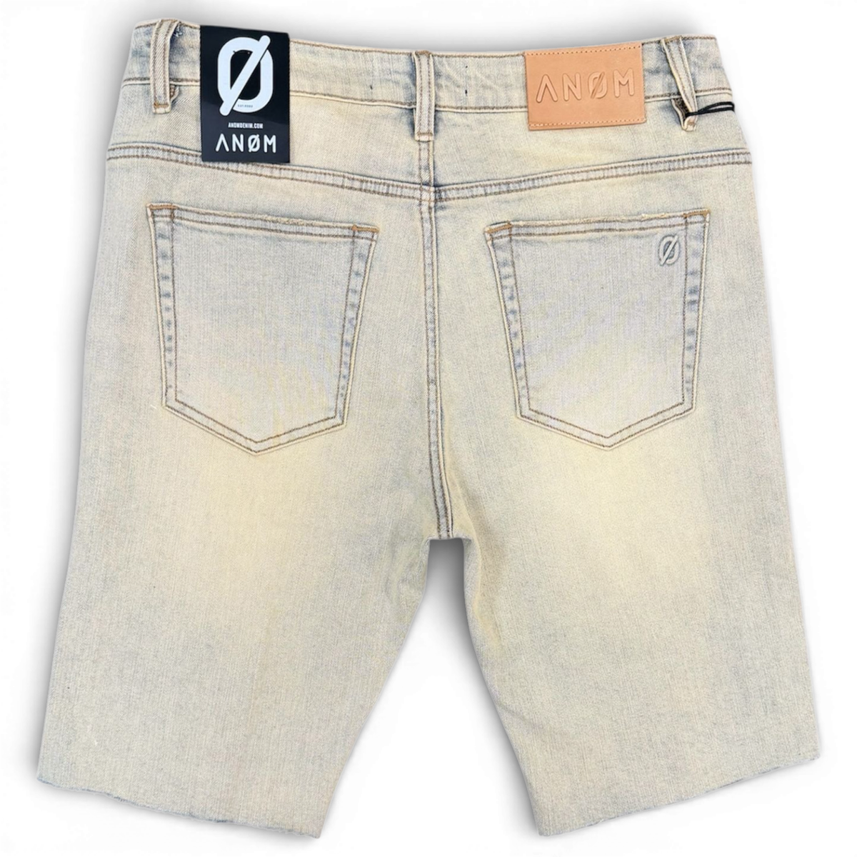 Anom Distressed Shorts - Raw Hem