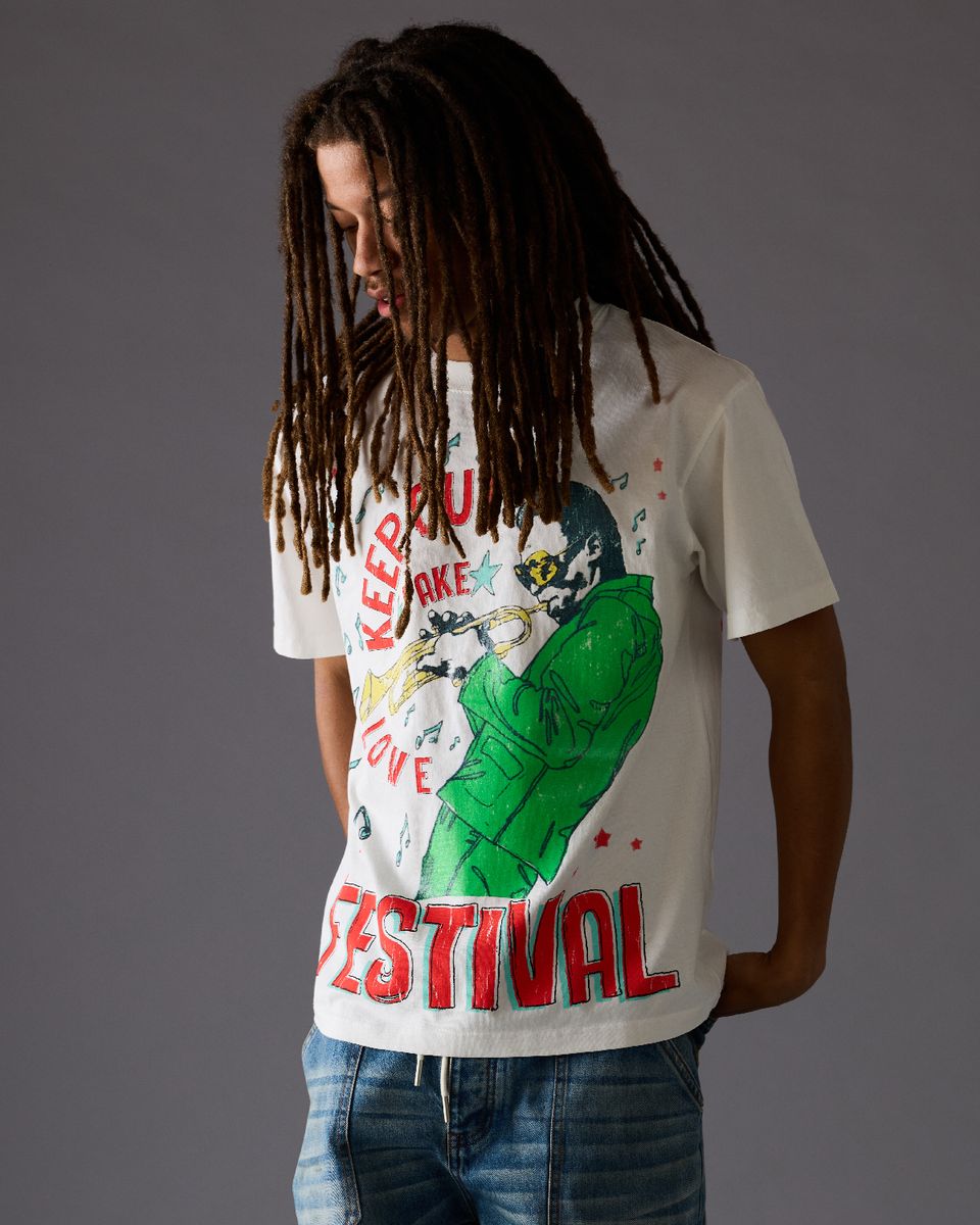 Kofl Peace Tee - Distressed Graphic
