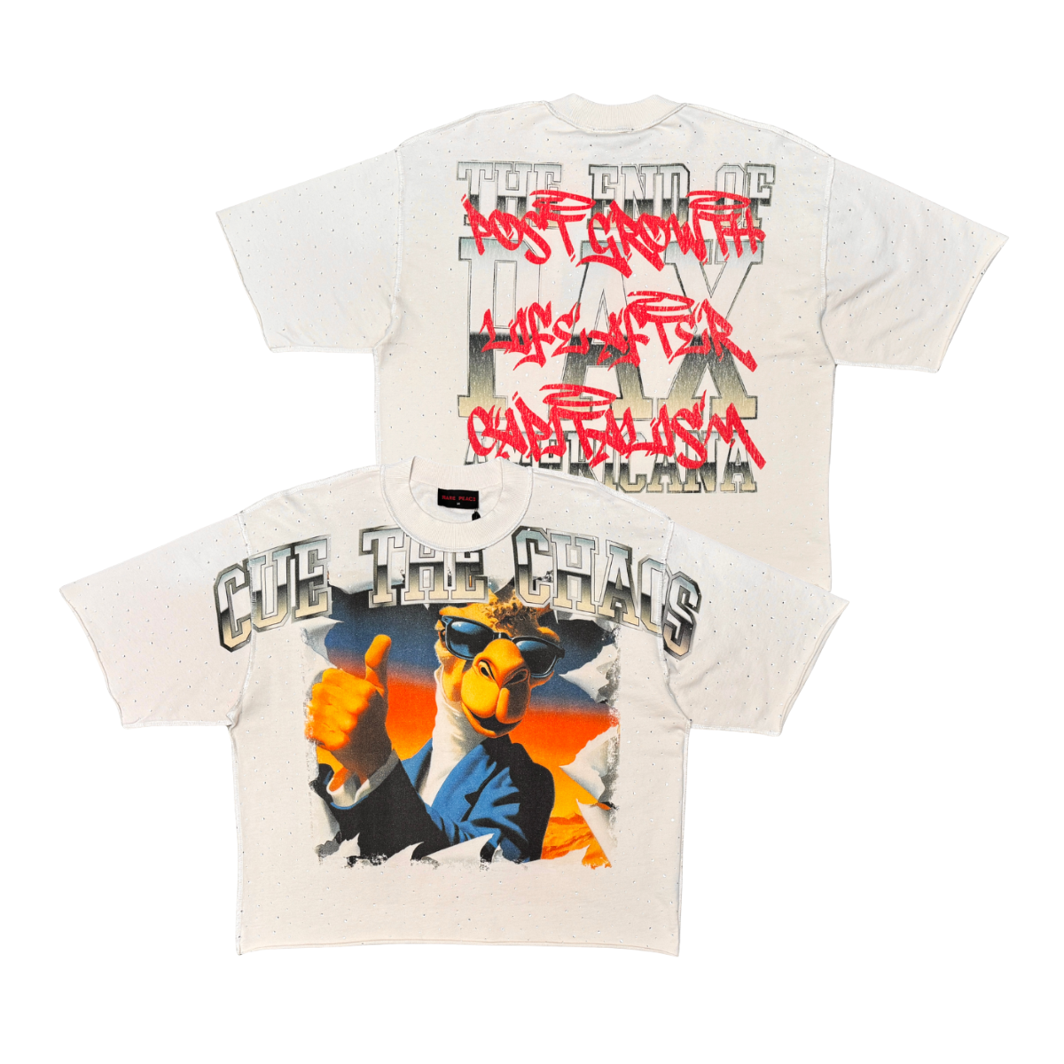 Rare Peace Camel Tee - Rhinestone Graphic