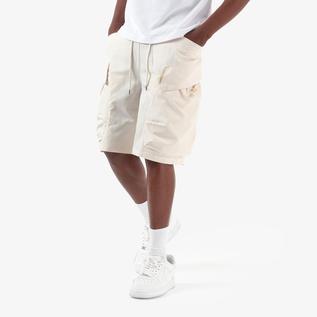 Copper Rivet Dual Pocket Shorts - Elastic Waistband