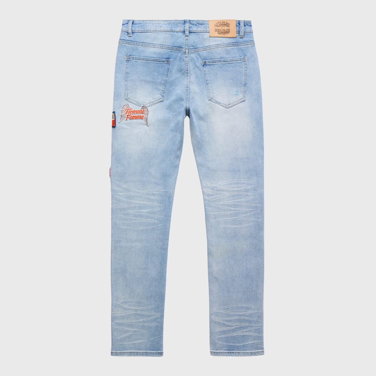 Homme+Femme Heartbreak Jeans - Patchwork