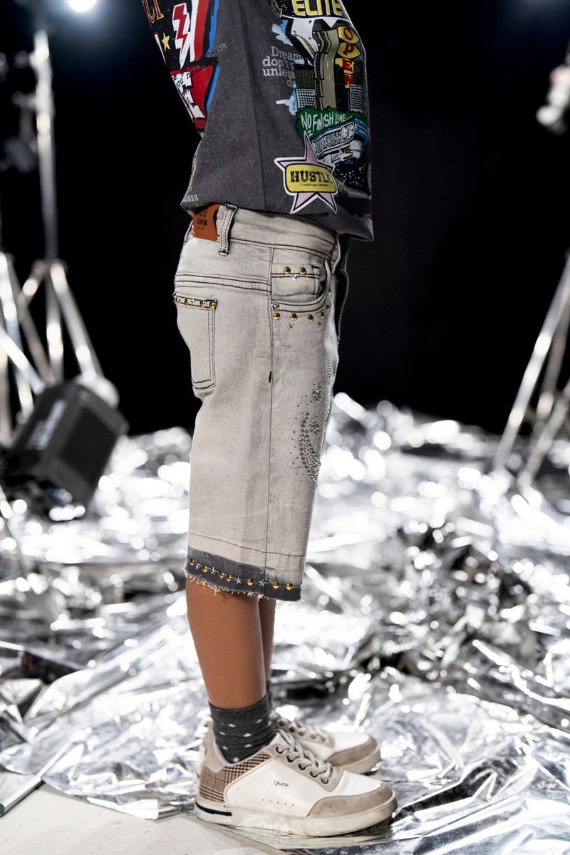 Elite Night Sky Shorts - Light Wash