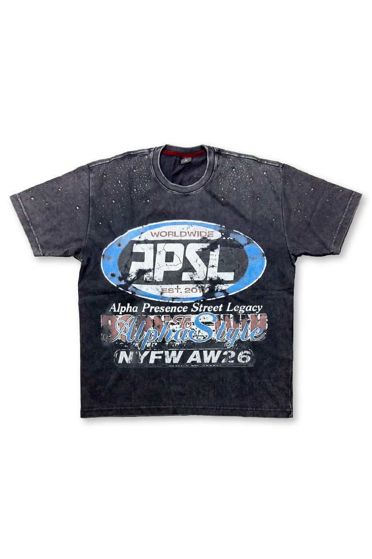 Alpha Style Worldwide Tee - Distressed