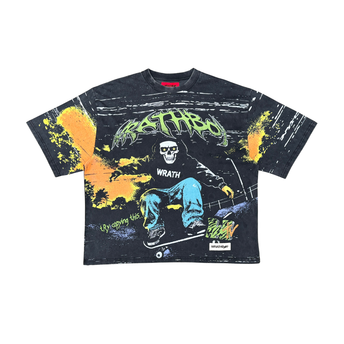 Wrathboy Skeleton T-Shirt - Oversized Fit