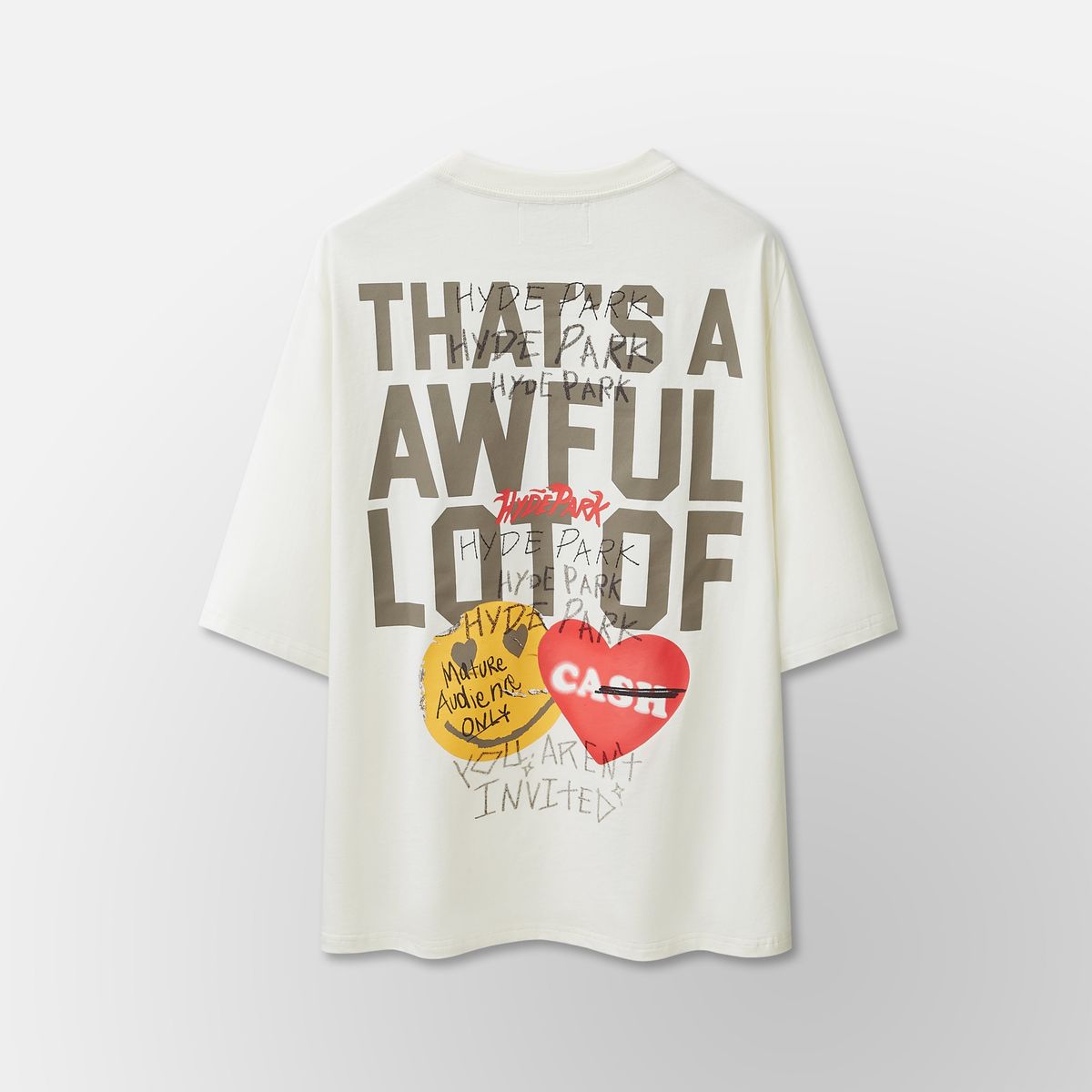 Hyde Park Stickered Tee - Oversized Fit