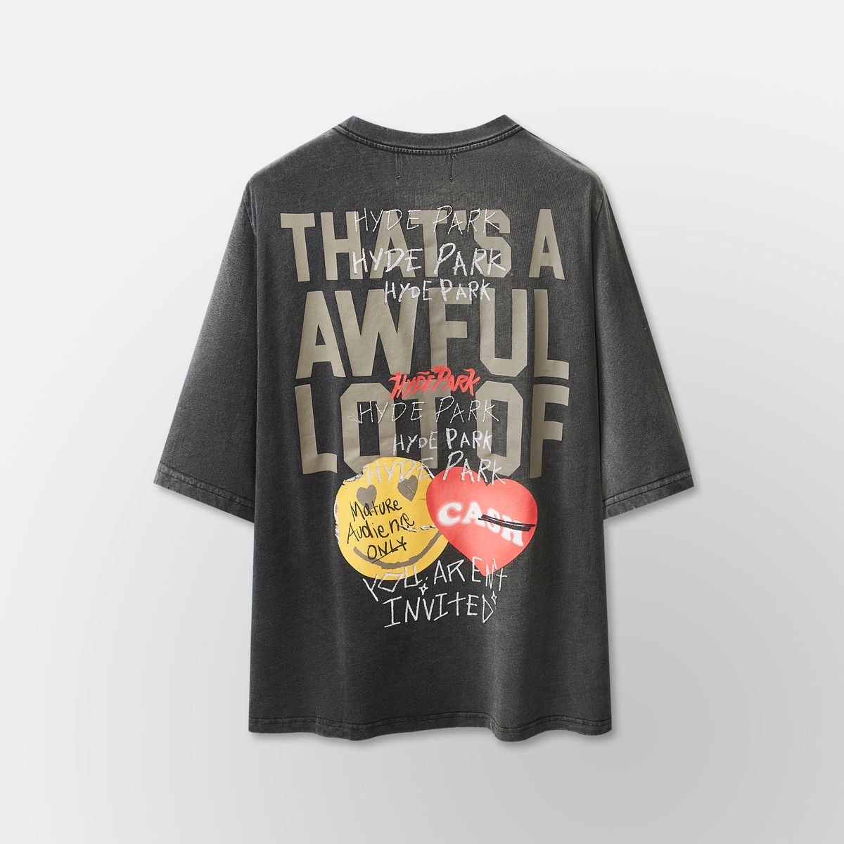 Hyde Park Stickered Tee - Oversized Fit