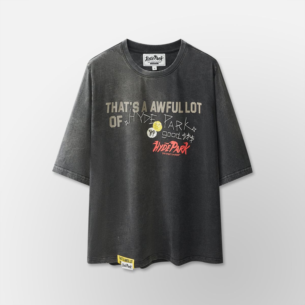 Hyde Park Stickered Tee - Oversized Fit