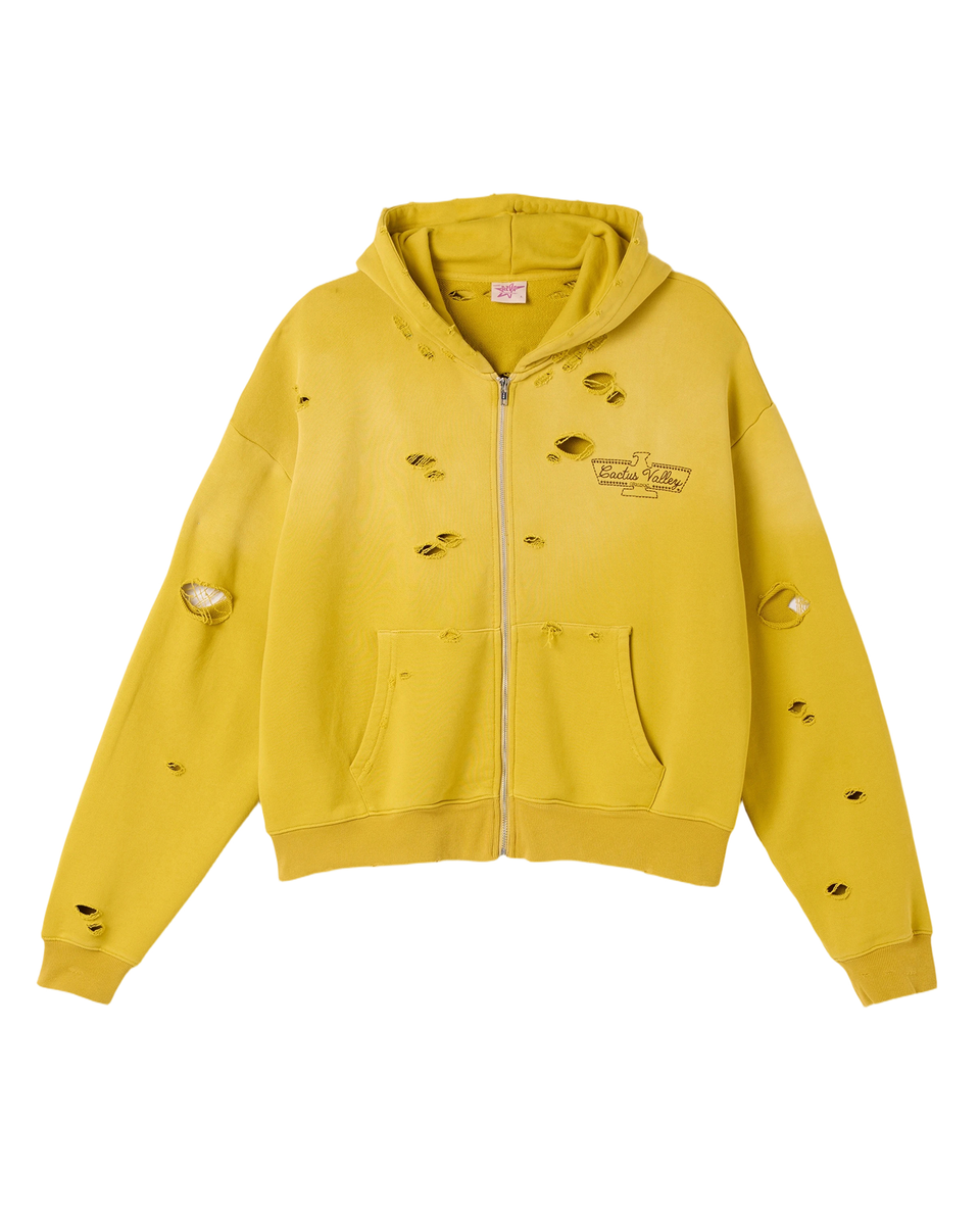 AZVA EAGLE VALLEY DISTRESSED HOODIE
