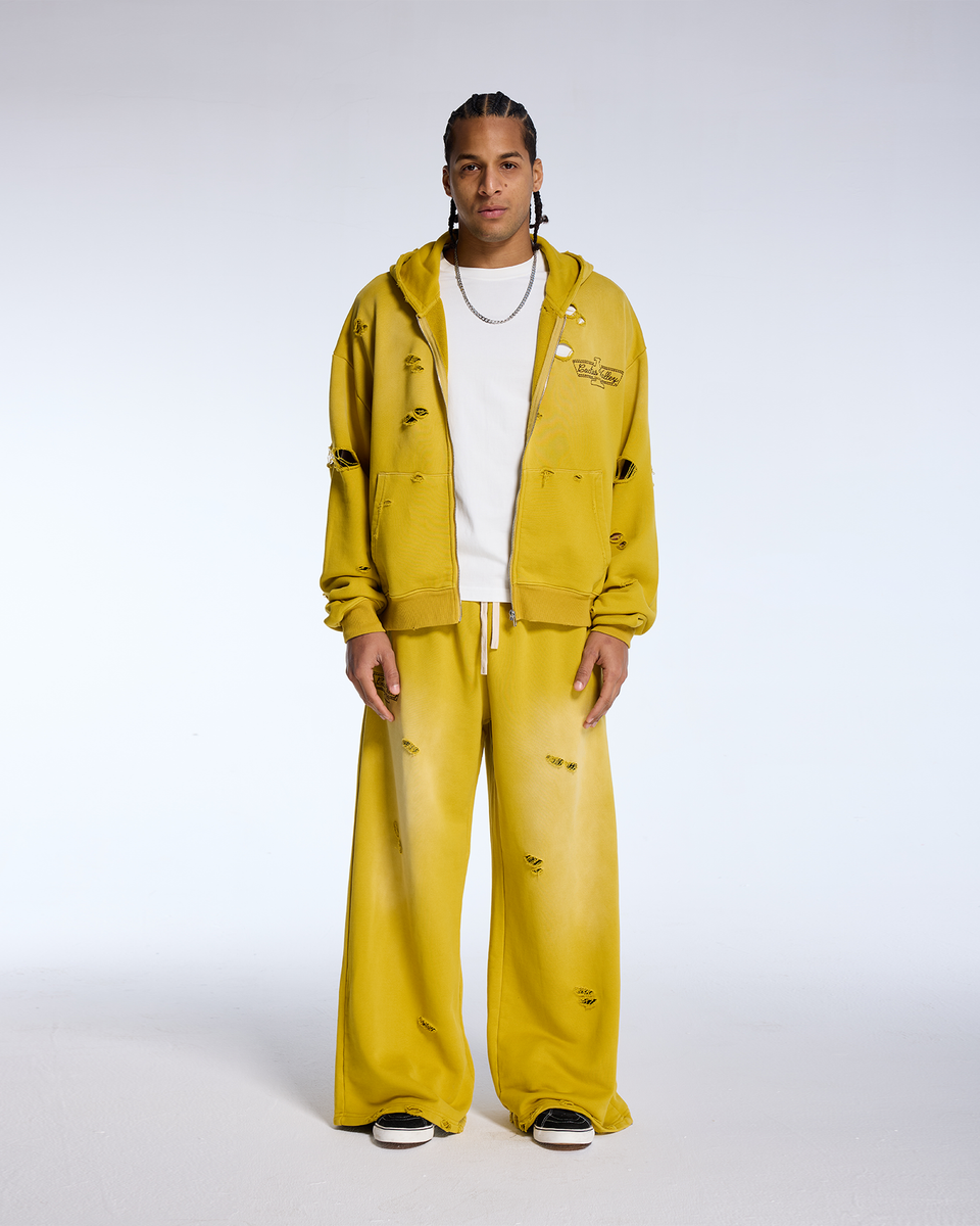 AZVA EAGLE VALLEY DISTRESSED HOODIE