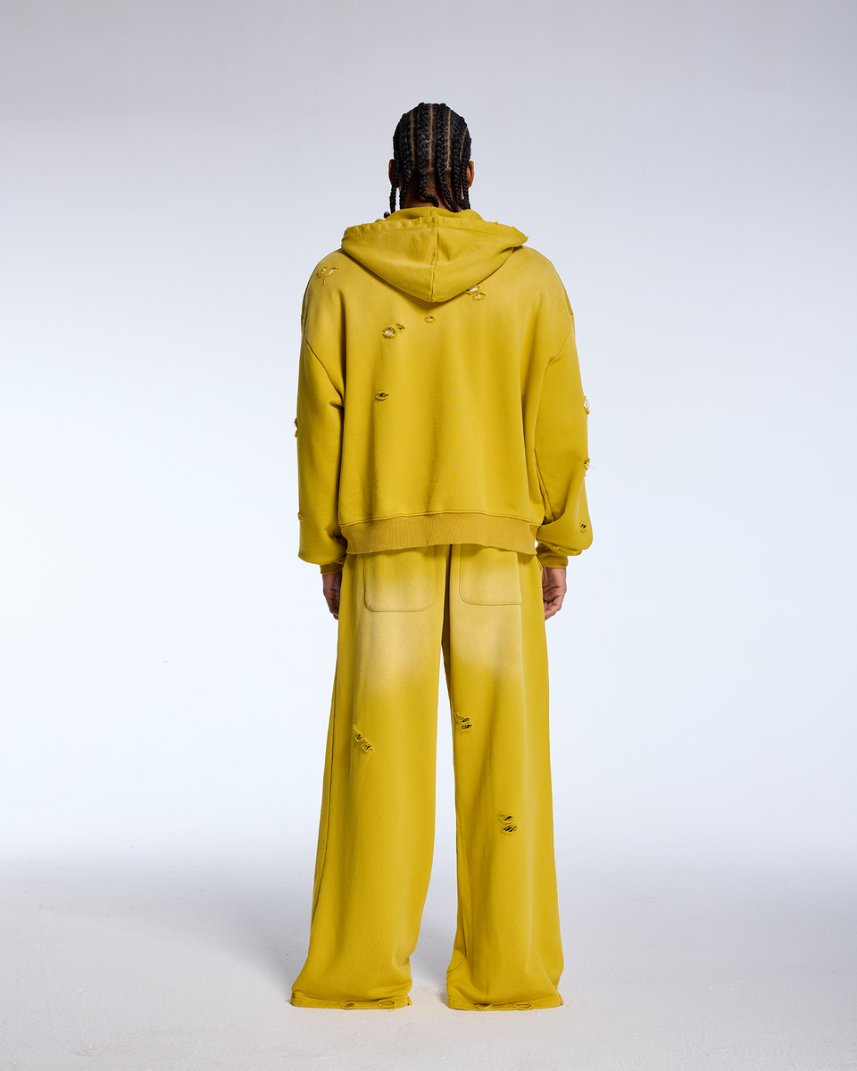 AZVA EAGLE VALLEY DISTRESSED HOODIE