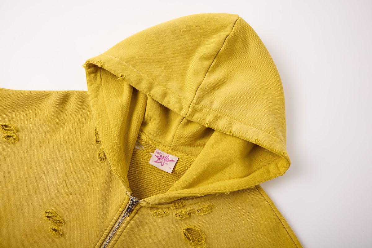AZVA EAGLE VALLEY DISTRESSED HOODIE